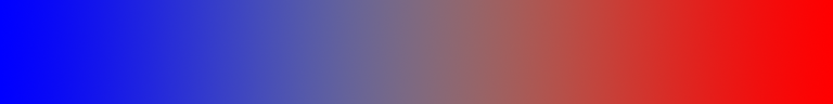 We see a horizontal strip of color transitioning left to right from blue to red, with a grey intermediary